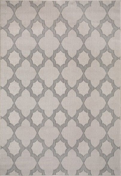 Dynamic Rugs VILLA 1640-109 Light Grey and Silver